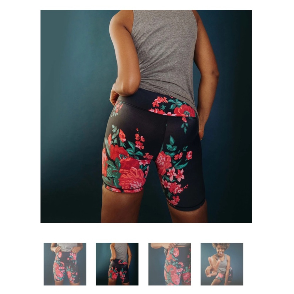 Albion Antigua Floral Biker Shorts